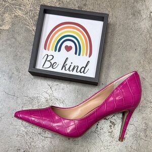 Elegant Pink Quilted Women's Heels
